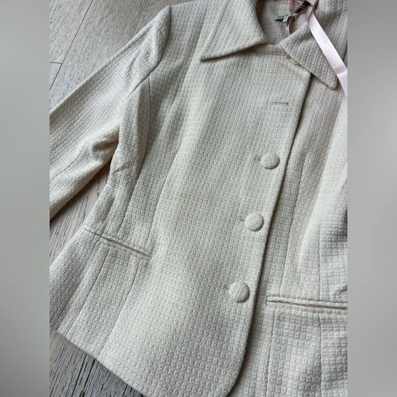 NWT House of CB Misha and Lena Cream Boucle Button Blazer and Pencil Skirt - Picture 8 of 16